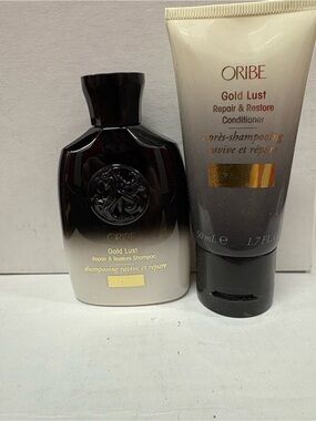Oribe Gold Lust Repair & Restore Shampoo 2.5 oz & Conditioner 1.7 oz Travel set